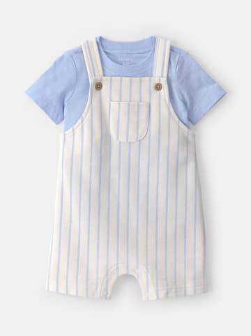 carter's 2tlg. Outfit in Hellblau/ Weiß