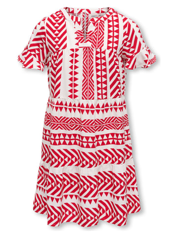 KIDS ONLY Jurk "Alberte" wit/rood