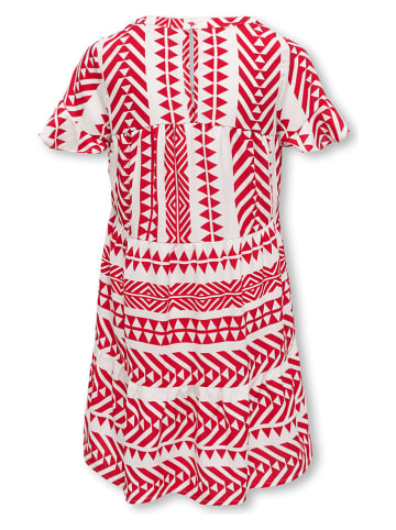 KIDS ONLY Jurk "Alberte" wit/rood
