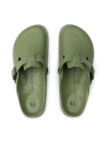 Avispas Clogs "Desalia" olijfgroen