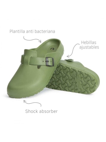 Avispas Clogs "Desalia" olijfgroen