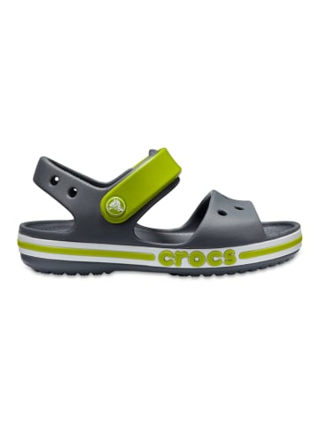 Crocs Sandalen "Bayaband" in Anthrazit/ Limette