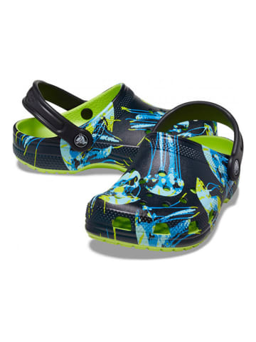Crocs Chodaki "Meta Scape" w kolorze czarnym ze wzorem