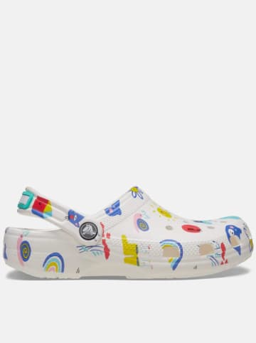 Crocs Chodaki "Classic Doodle" w kolorze białym