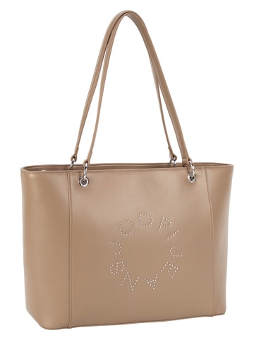 JOOP! Schultertasche "Imani" in Taupe - (B)34 x (H)27 x (T)12 cm