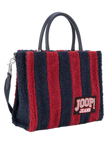 JOOP! Henkeltasche "Aurelia" in Rot/ Dunkelblau - (B)28 x (H)23 x (T)12 cm
