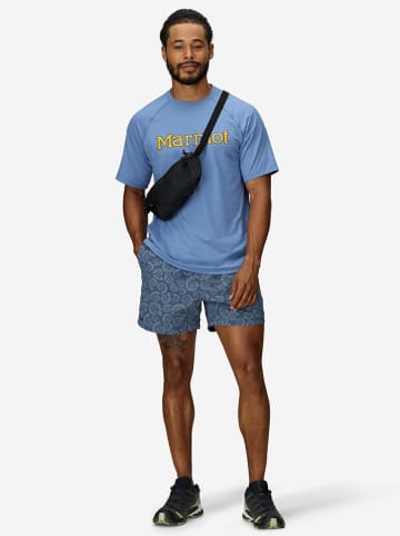Marmot Koszulka funkcyjna "Windridge Graphic" w kolorze niebieskim