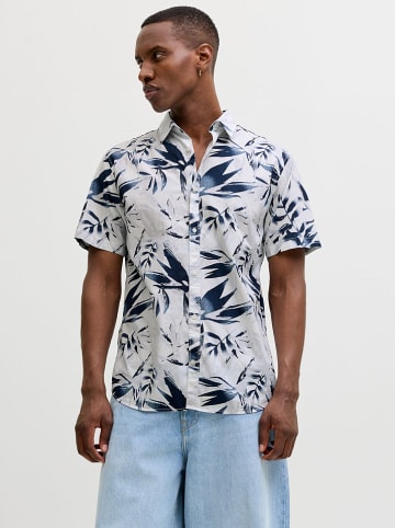 Jack & Jones Blouse "Honolulu" wit/donkerblauw