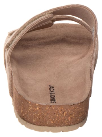 Jack & Jones Leren sandalen "Malta" lichtbruin
