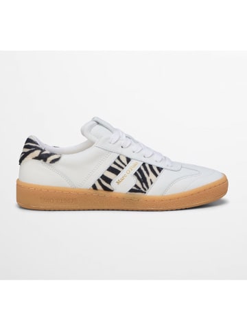 Marc O'Polo Shoes Skórzane sneakersy w kolorze biało-czarnym