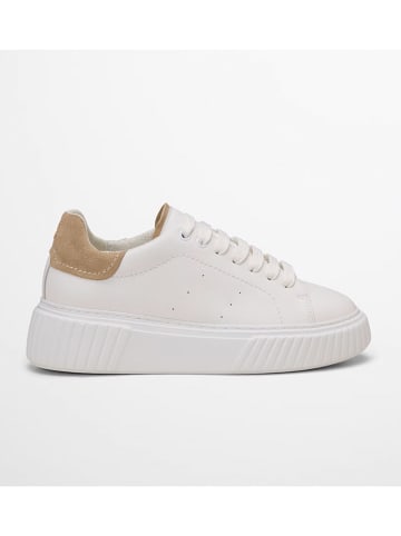 Marc O'Polo Shoes Leder-Sneakers in Weiß/ Beige