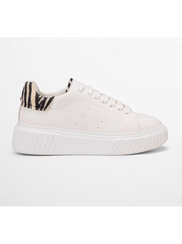Marc O'Polo Shoes Leder-Sneakers in Weiß/ Schwarz