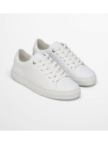 Marc O'Polo Shoes Skórzane sneakersy w kolorze białym
