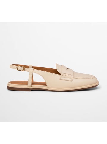 Marc O'Polo Shoes Skórzane mokasyny w kolorze kremowym