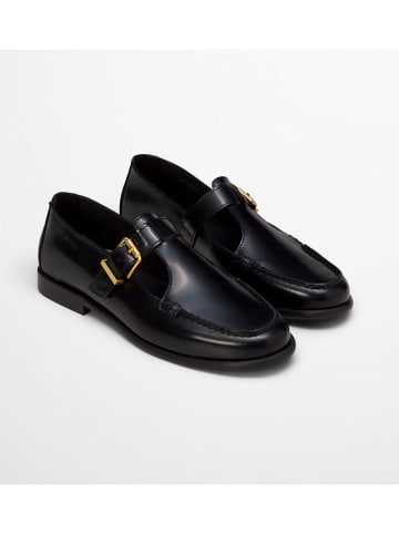 Marc O'Polo Shoes Leren mocassins zwart