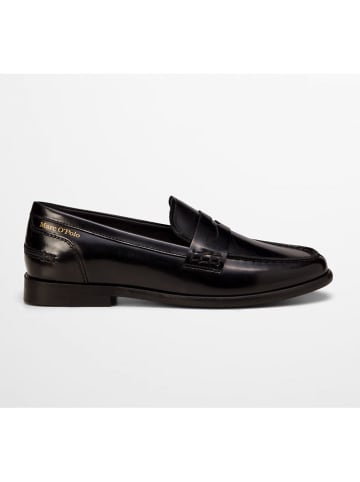 Marc O'Polo Shoes Leder-Mokassins in Schwarz