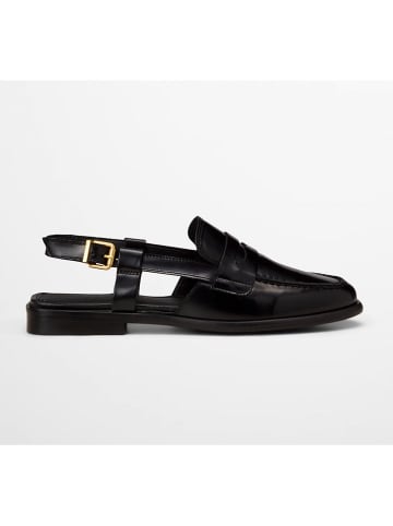 Marc O'Polo Shoes Leren slingmocassins zwart