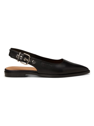 Marc O'Polo Shoes Leder-Slingballerinas in Schwarz