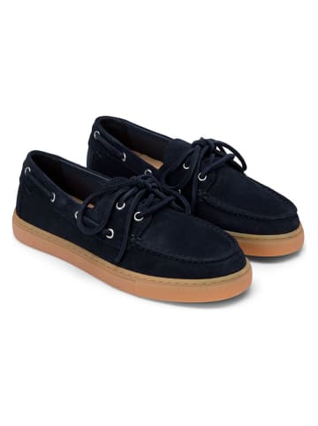 Marc O´Polo Leder-Schnürschuhe in Dunkelblau