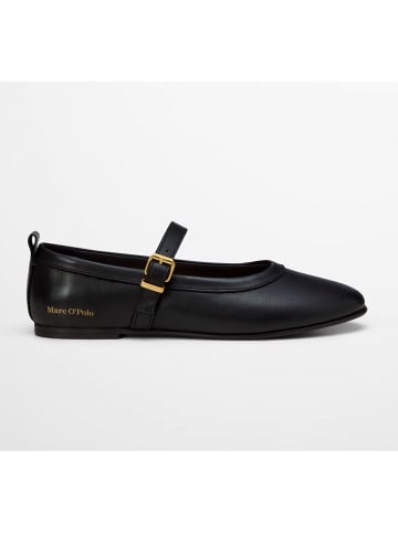 Marc O'Polo Shoes Leder-Spangenballerinas in Schwarz