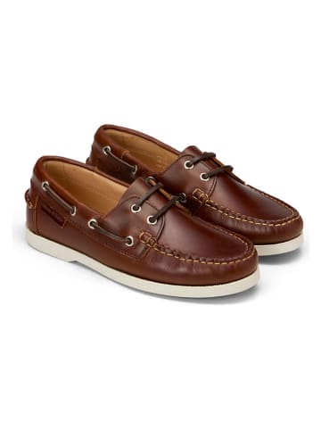 Marc O'Polo Shoes Leder-Schnürschuhe in Braun