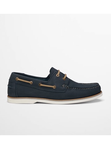 Marc O'Polo Shoes Leder-Schnürschuhe in Dunkelblau
