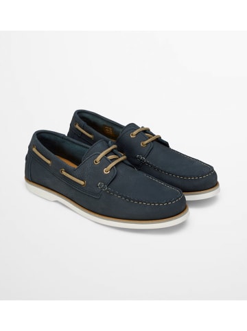 Marc O´Polo Leder-Schnürschuhe in Dunkelblau