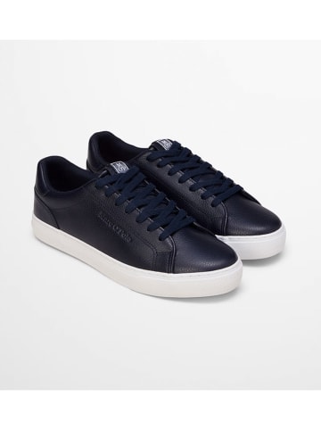 Marc O'Polo Shoes Leren sneakers donkerblauw