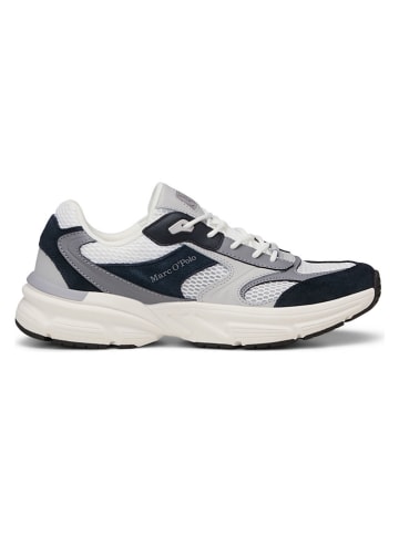 Marc O'Polo Shoes Skórzane sneakersy w kolorze granatowo-szarym