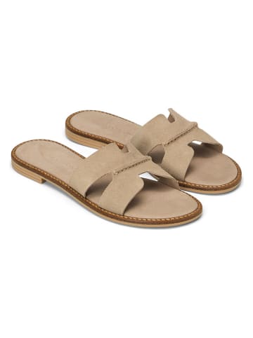 Marc O'Polo Shoes Leren slippers beige
