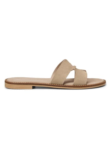 Marc O'Polo Shoes Leder-Pantoletten in Beige