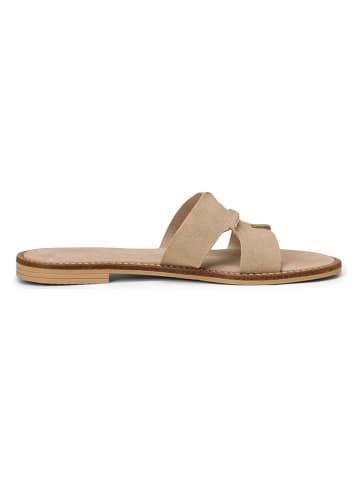 Marc O'Polo Shoes Leder-Pantoletten in Beige