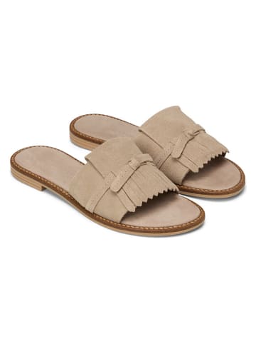 Marc O'Polo Shoes Leren slippers beige