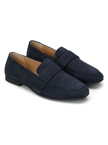 Marc O'Polo Shoes Skórzane mokasyny w kolorze granatowym