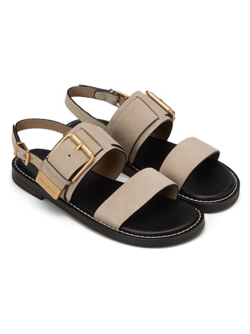 Marc O'Polo Shoes Leder-Sandalen in Beige