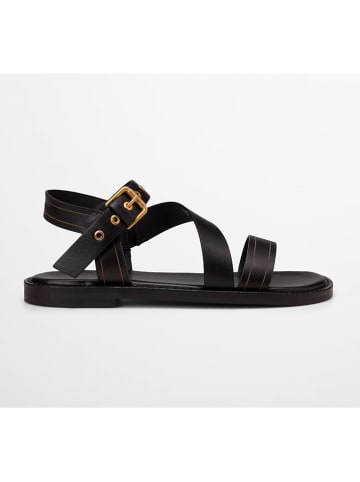 Marc O'Polo Shoes Skórzane sandały w kolorze czarnym
