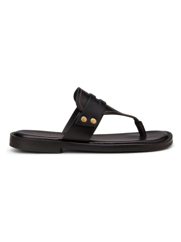 Marc O'Polo Shoes Leren teenslippers zwart