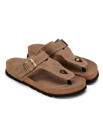 Marc O´Polo Leder-Zehentrenner in Beige