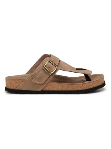 Marc O´Polo Leder-Zehentrenner in Beige