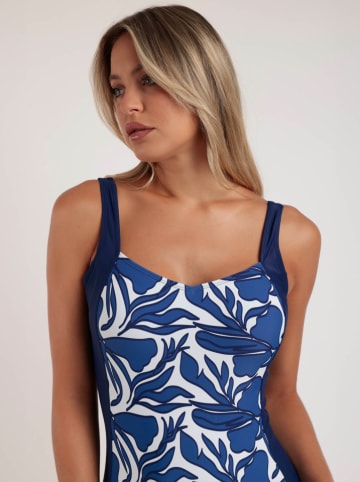 admas Badpak donkerblauw/wit