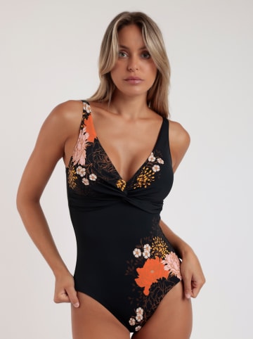 admas Badpak zwart/oranje