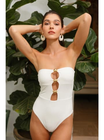 admas Badeanzug in Weiß