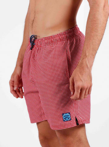 admas Zwemshort rood/wit