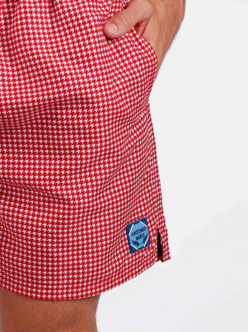 admas Zwemshort rood/wit