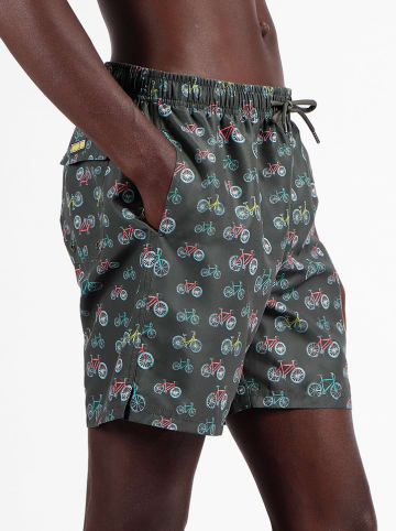 admas Szorty kąpielowe w kolorze antracytowym