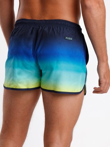 admas Zwemshort geel/lichtblauw/donkerblauw