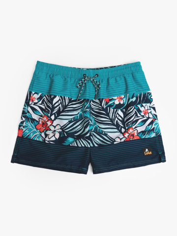 admas Zwemshort turquoise/rood