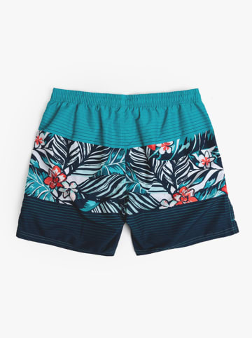 admas Zwemshort turquoise/rood