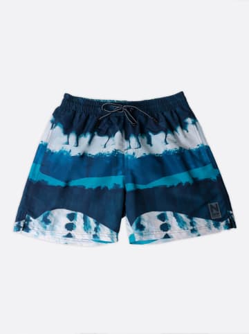 admas Szorty kąpielowe w kolorze granatowo-niebieskim