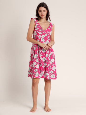 admas Strandkleid in Pink/ Weiß